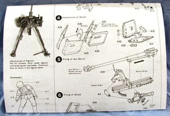 1/35 Pak 40/L46 германская 75-мм противотанковая пушка (Tamiya 35047), сборная модель