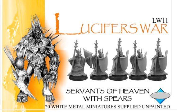 Lucifer Wars - SERVANTS OF HEAVEN, W/SPEARS - West Wind Miniatures WWP-LW11