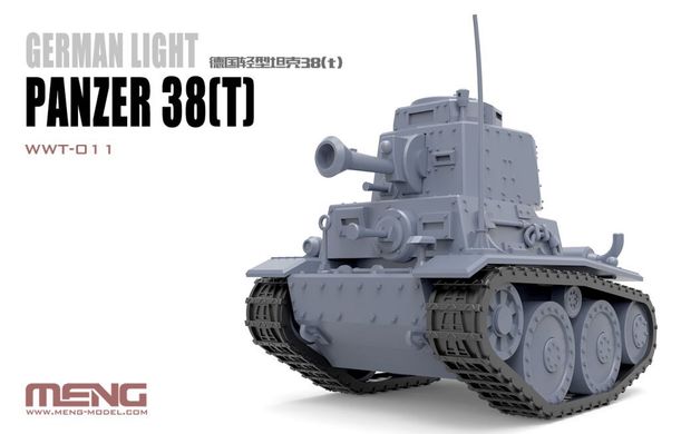 Танк Panzer 38(t), сборка без клея, Meng World War Toons WWT-011