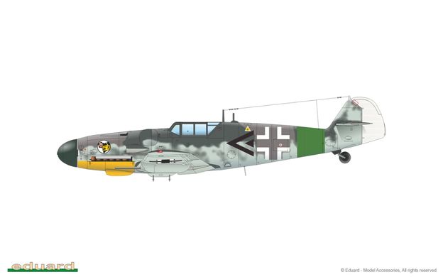 1/48 Messerschmitt Bf-109G-6 німецький винищувач, серія Weekend Edition (Eduard 84173), збірна модель