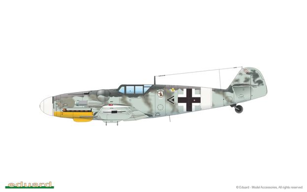1/48 Messerschmitt Bf-109G-6 немецкий истребитель, серия Weekend Edition (Eduard 84173), сборная модель