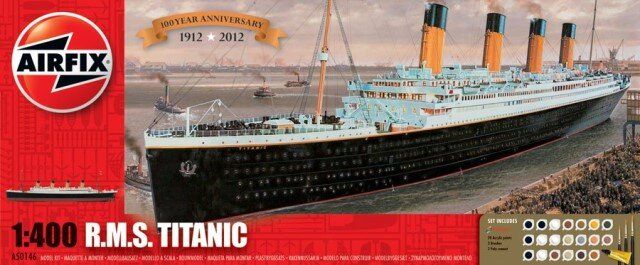 1/400 Titanic 100th Anniversary Gift Set (Airfix 50146) сборная модель + клей + краска + кисточка