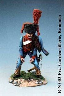 54 мм Gardeartillerie, Kanonier III