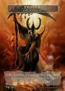 Emblem Ob Nixilis of the Black Oath #1 Token Magic: the Gathering (Токен) GnD Cards