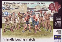 1/35 Товарищеский поединок, британские и американские парашютисты (Master Box 35150)