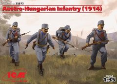 1/35 Австро-угорська піхота 1914 року, 4 фігури (ICM 35673), збірні пластикові