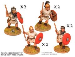 Древние (Ancients) - Velites with spear and shield (8) - Crusader Miniatures NS-CM-ANR005