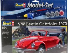 1/24 Автомобиль VW Beetle Carbriolet 1970 + клей + краска + кисточка (Revell 67078)