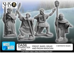 Age of Arthur - Preist, Druid, Bard and Pagan Magician - West Wind Miniatures WWP-DAS06