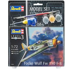 1/72 Літак Focke-Wulf FW-190F-8, стартовий набір з фарбами, клеєм та пензлем (Revell 63898), збірна модель