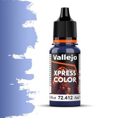 Storm Blue Xpress Color, 18 мл (Vallejo 72412), акриловая краска для Speedpaint, аналог Citadel Contrast