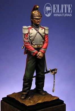 70 мм French Trumpeter, Dragoon of the Guard 1870 (Elite Miniatures 70-021)