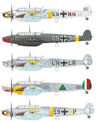 1/48 Messerschmitt Bf-110E німецький літак, серія Profipack (Eduard 8203) збірна модель