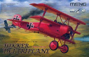 1/32 Fokker Dr.I истребитель-триплан Первой мировой (Meng Model QS002), сборная модель