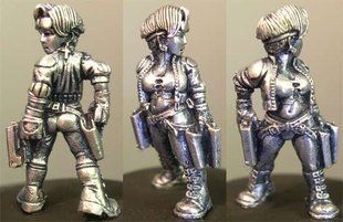 HassleFree Miniatures - Sola, dwarf female pistolier - HF-HFP002