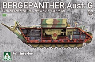 1/35 БРЕМ Sd.Kfz.179 Bergepanther Ausf.G, модель з повним інтер'єром (Takom 2107), збірна модель