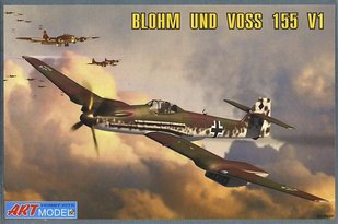 1/72 Blohm und Voss 155V2 німецький перехоплювач (ART Model 7202), збірна модель