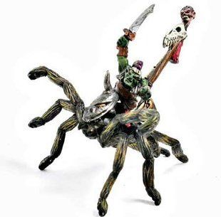 Mirliton Miniatures - Миниатюра 25-28 mm Fantasy - Goblin Sorcerer on Giant Spider - MRLT-GO015