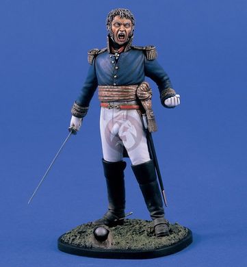 120 мм (1/16) Французский генерал Pierre Cambronne, битва при Ватерлоо, июнь 1815 года (Verlinden 1432), сборная смоляная фигура
