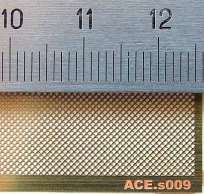 Фототравлена сітка пряма плетена, вічко 0,8х0,8 мм (ACE PES009) 70*45 мм