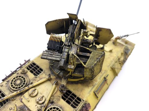 1/35 Модель 2-в-1: ЗСУ Flakpanther с фигурами или БРЭМ Bergepanther + Flak-38 с прицепом, готовые модели авторской работы