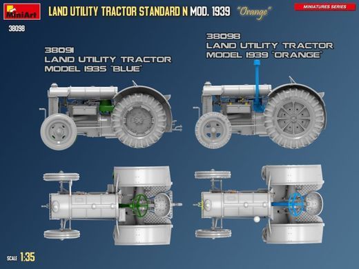 1/35 Універсальний трактор Fordson N зразка 1939 року (MiniArt 38098), збірна модель