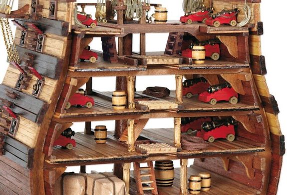 1/90 Секция линейного корабля Santisima Trinidad 1769 (OcCre 16800) сборная деревянная модель