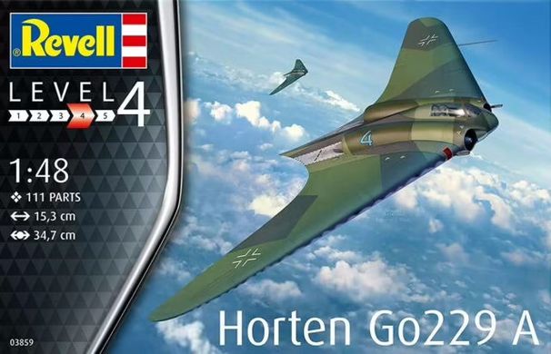 1/48 Horten/Gotha Go-229A-1 германский реактивный самолет (Revell 03859), сборная модель