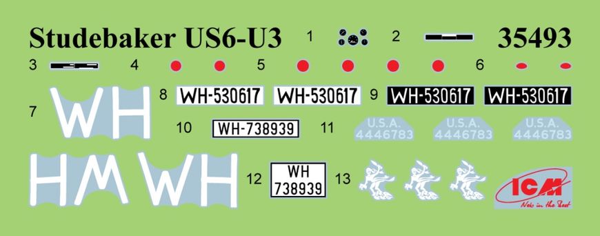1/35 Автомобиль Studebaker US6-U3 на германской службе (ICM 35493), сборная модель