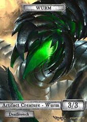 Wurm Artifact Deathtouch #2 Token Magic: the Gathering (Токен) GnD Cards
