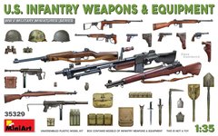 1/35 Оружие и снаряжение США Второй мировой войны, сборное пластиковое (Miniart 35329)