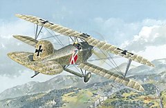 1/72 Albatros D.III Oeffag s.153 пізня модифікація, літак Першої світової (Roden 030) збірна модель