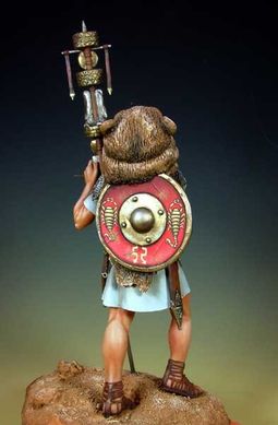 90 мм Римский сигнифер 3-ей преторианской когорты, королевство Димициана, 81-96 гг. н.э.