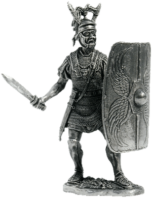 54 мм Римський опціо, 1 ст. н. е. (EK Castings A-77), колекційна олов'яна мініатюра