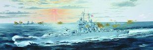 1/700 Французкий линкор Jean Bart 1950 года (Trumpeter 05752) сборная модель