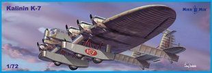 1/72 Калінін К-7 радянський важкий багатоцільовий літак (MikroMir 72-015), збірна модель