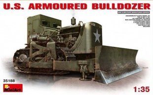 1/35 Американский бронированный бульдозер Caterpillar D7 (MiniArt 35188), сборная модель