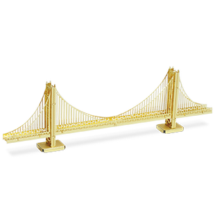 Golden Gold Gate Bridge, сборная металлическая модель Metal Earth 3D MMS001G