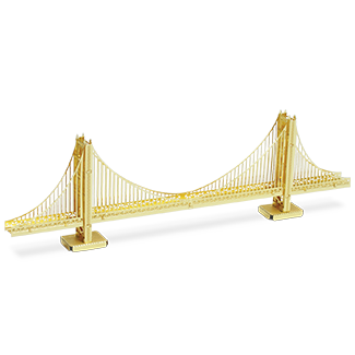 Golden Gold Gate Bridge, сборная металлическая модель Metal Earth 3D MMS001G