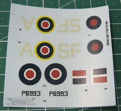 1:72 Westland Whirlwind британский двухмоторный истребитель
