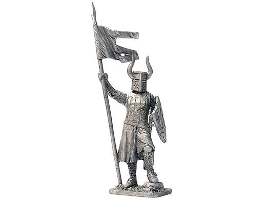 54мм Рыцарь тевтонского ордена, 12 век (EK Castings), коллекционная оловянная миниатюра