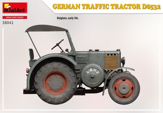 1/35 Lanz Bulldog D8532 немецкий трактор (Miniart 38041), сборная модель
