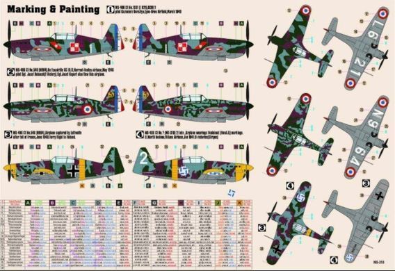 1/72 Morane Saulnier MS.406 CI французький винищувач (Mister Craft D-206), збірна модель