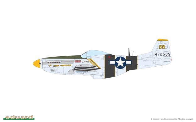 1/48 P-51D-20 Mustang американский истребитель, серия Weekend Edition (Eduard 84176), сборная модель