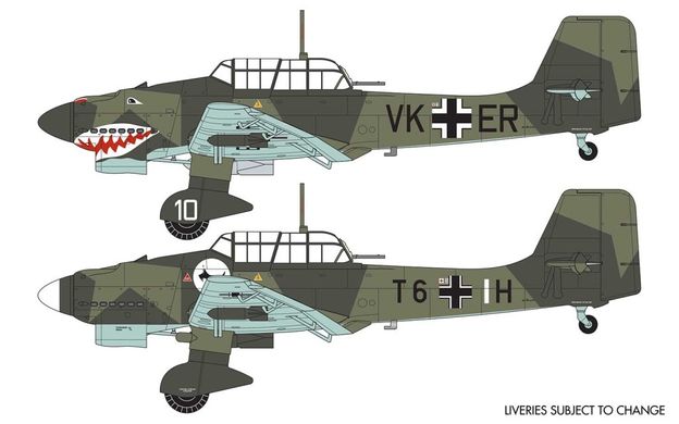 1/72 Junkers Ju-87B-1 Stuka немецкий пикирующий бомбардировщик (Airfix A03087A), сборная модель