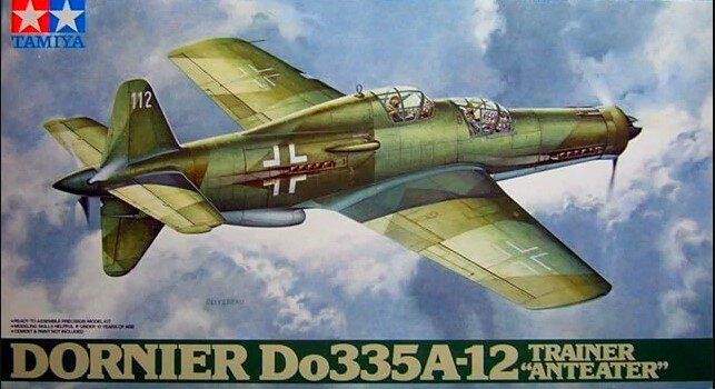 1/48 Dornier Do-335A-12 німецький навчально-бойовий літак (Tamiya 61076) збірна модель