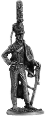54 мм Обер-офицер гусарского полка. Россия, 1809-11 гг., оловянная миниатюра (EK Castings R25)