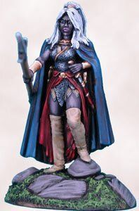 Elmore - Female Dark Elf Fighter with Pike - Dark Sword DKSW-DSM1129