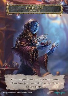 Emblem Dovin Token Magic: the Gathering (Токен) GnD Cards