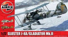 1/72 Gloster Gladiator Mk.II/J-8A на лыжном шасси (Airfix 02063) сборная модель